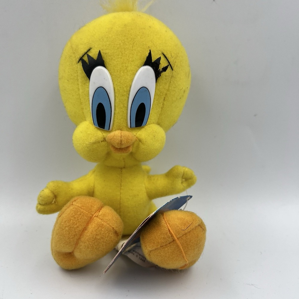 Vintage 1998 Ace Looney Tunes Tweety Bird Plush Yellow 9" Stuffed Toy w/Tags